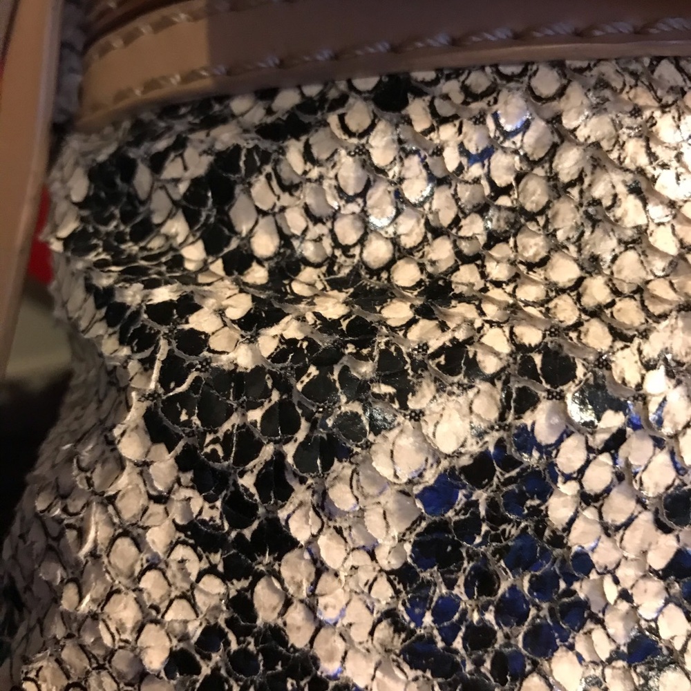 Natural Python Convertible Clutch - image 7